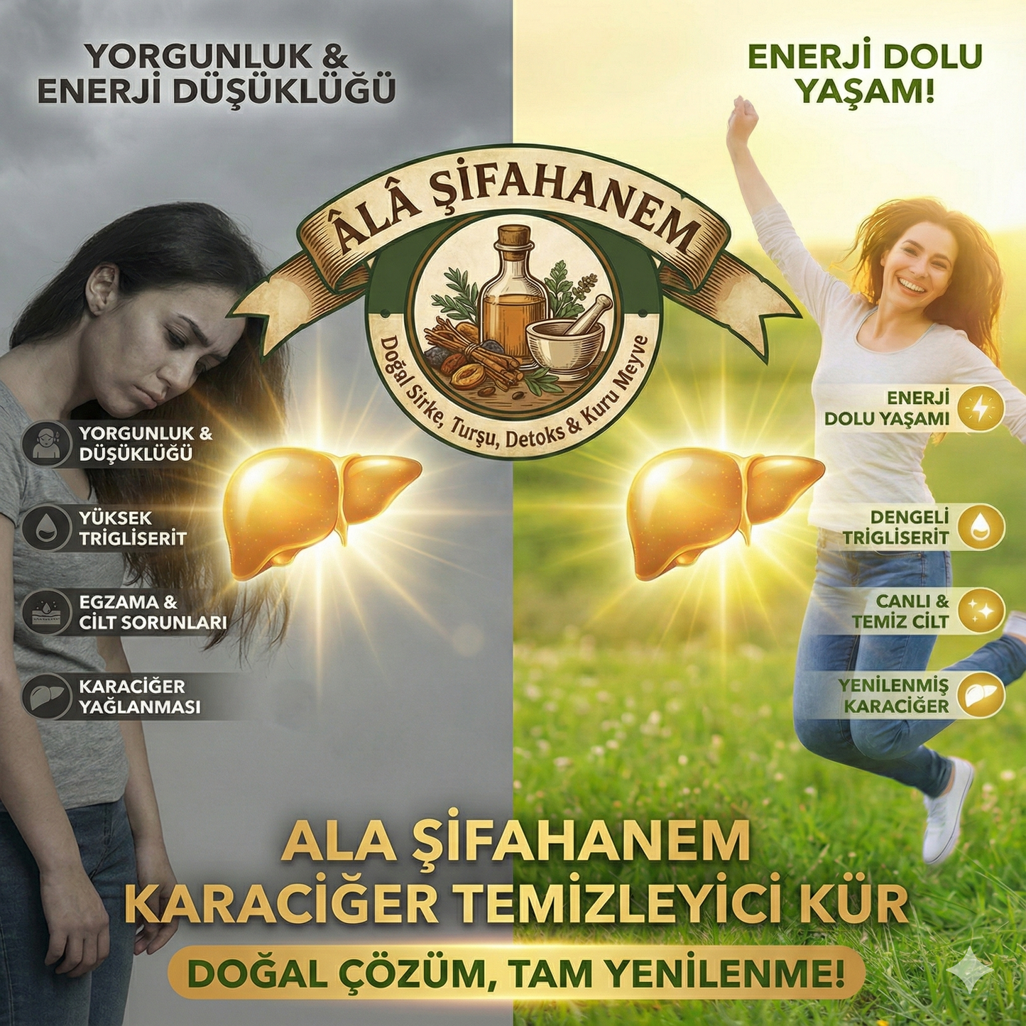 KARACİĞER DESTEKLEYİCİ FERMENTE SİRKE (500 ml)