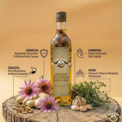 BAĞIŞIKLIK GÜÇLENDİRİCİ FERMENTE SİRKE (500 ml)