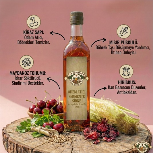 ÖDEM ATICI FERMENTE SİRKE (500 ml)
