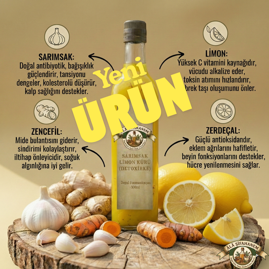 SARIMSAK & LİMON İÇERİKLİ DOĞAL BİTKİSEL DESTEK KÜRÜ
