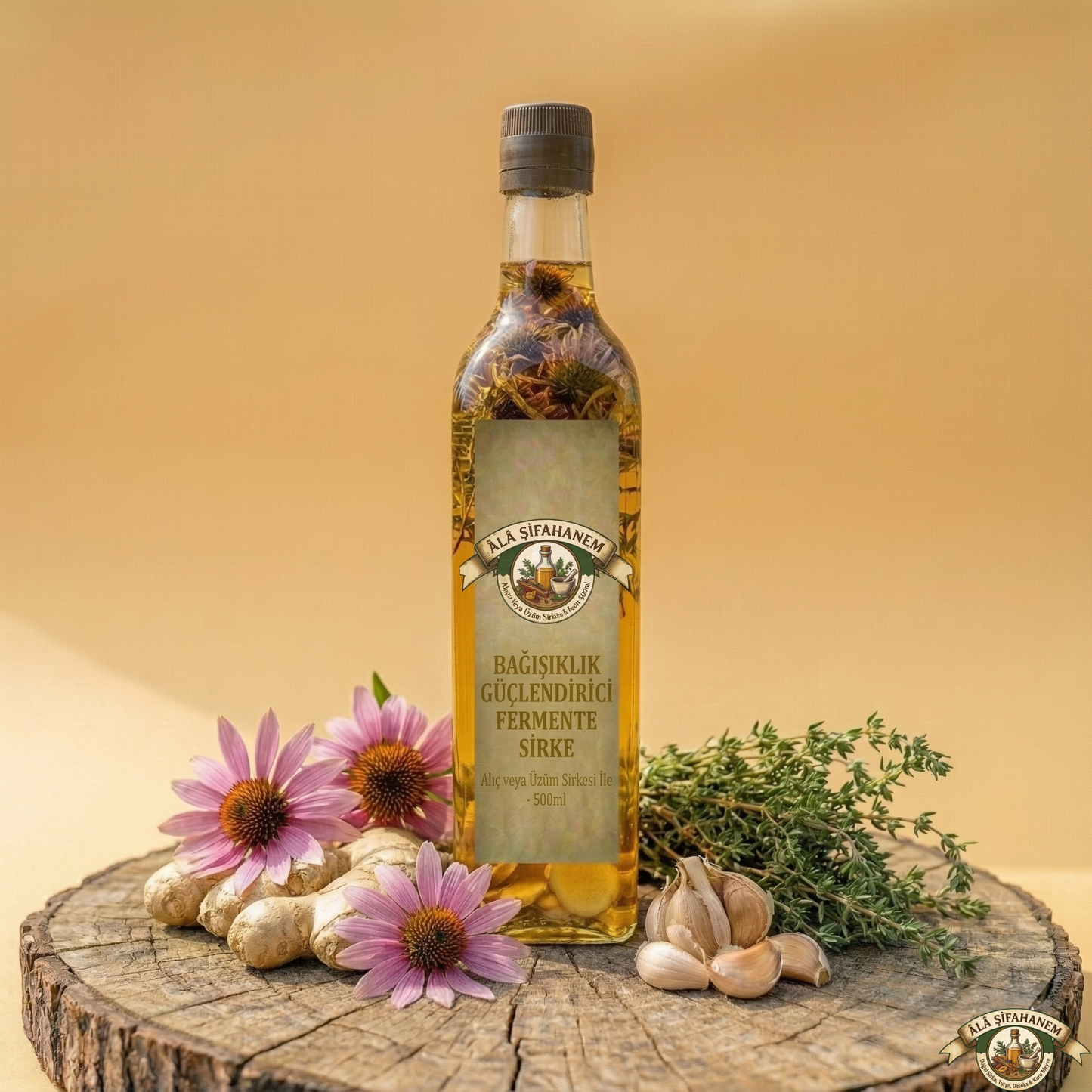 BAĞIŞIKLIK GÜÇLENDİRİCİ FERMENTE SİRKE (500 ml)
