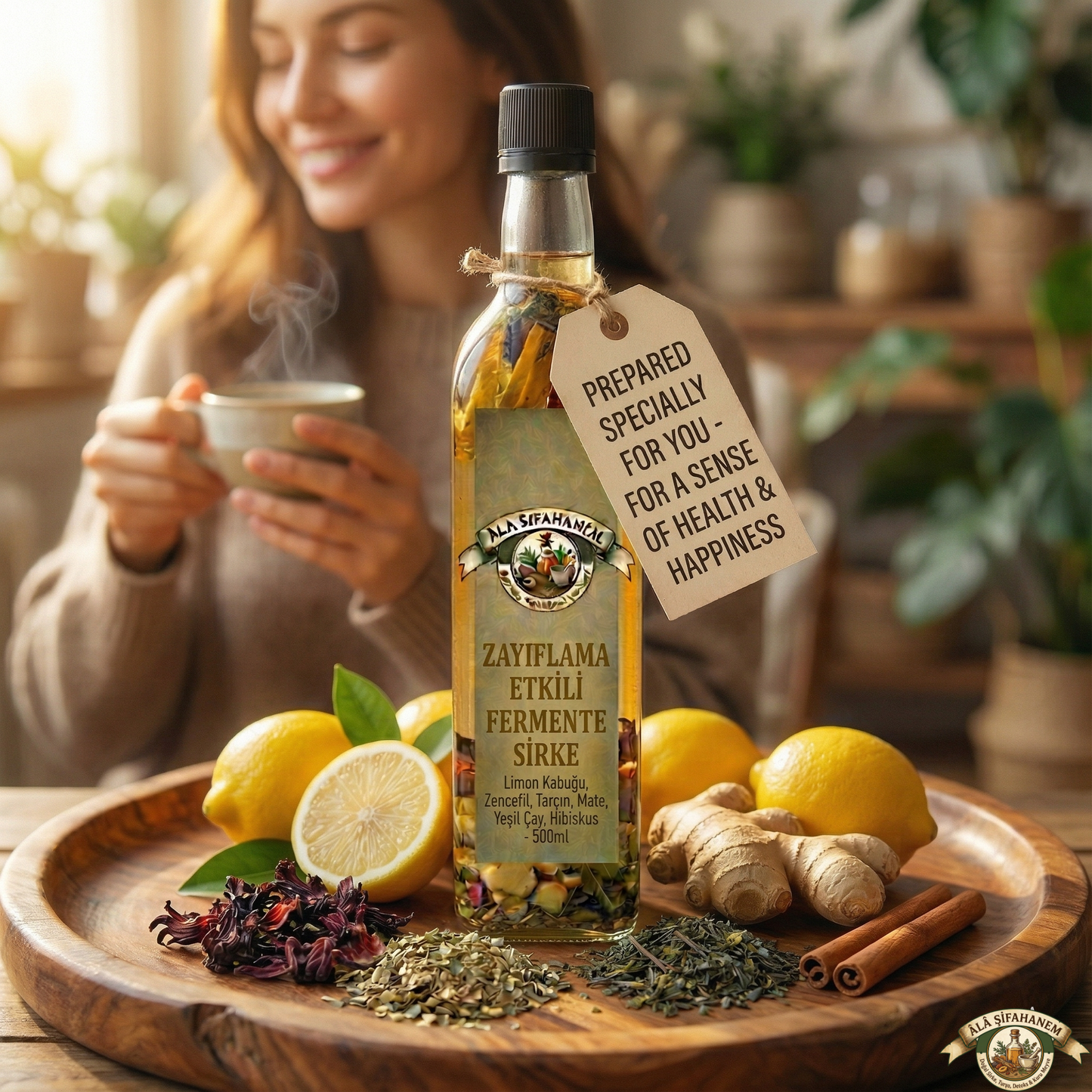 ZAYIFLAMA ETKİLİ FERMENTE SİRKE (500 ml)