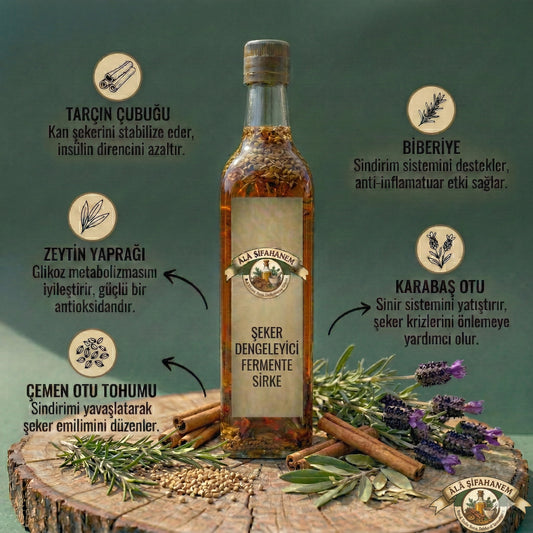 ŞEKER DENGELEYİCİ FERMENTE SİRKE (500 ml)