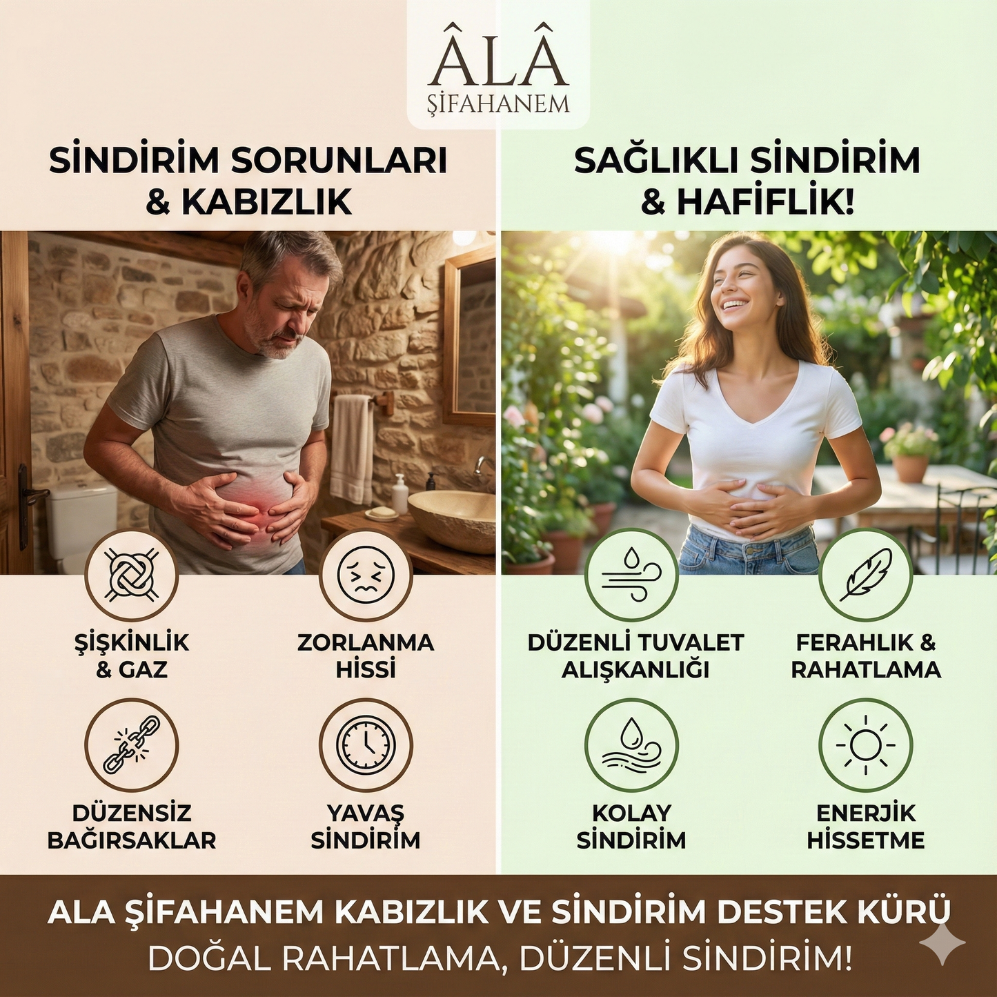 Kabızlık, Şişkinlik ve Gaz İçin Doğal Sindirim Destek Kürü