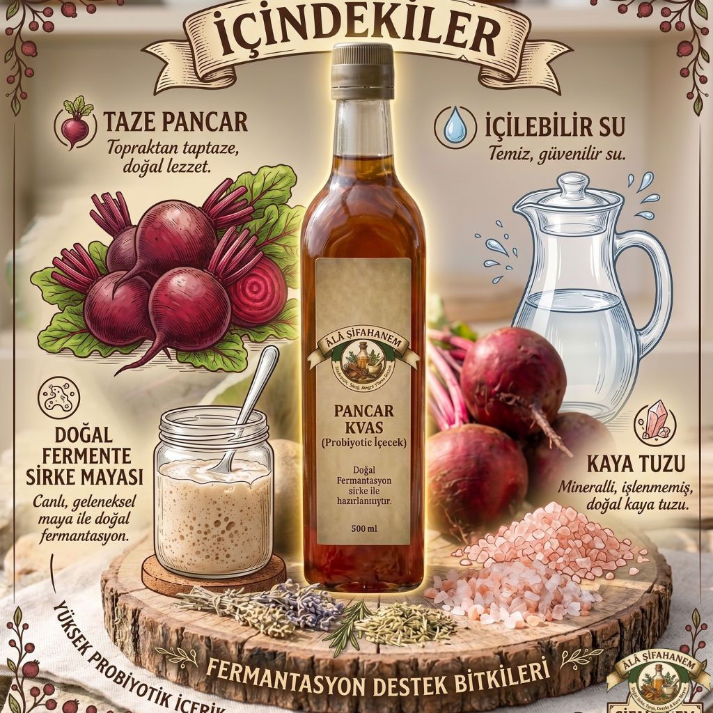 PREBİYOTİK PANCAR KVAS (500 ml)